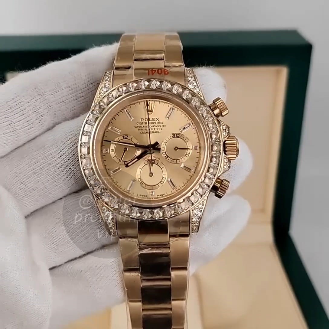 Relogio Rolex Cosmograph Daytona Cravejado