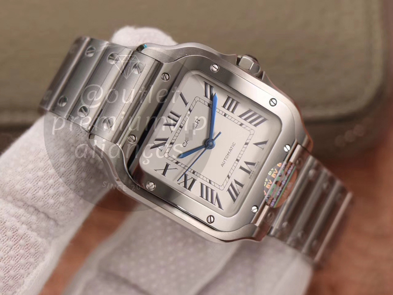 RELOGIO CARTIER SANTOS PRATA