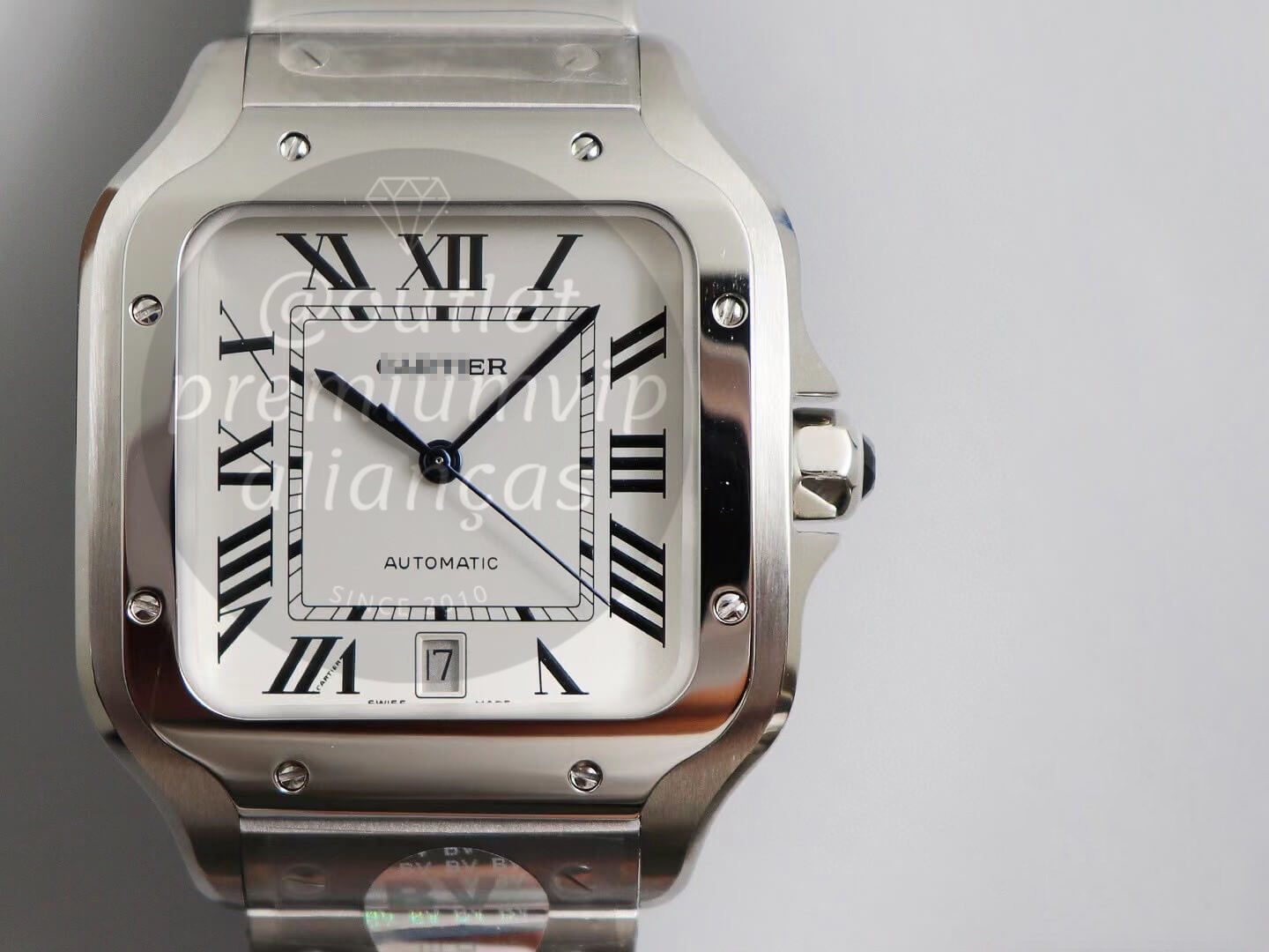 RELOGIO CARTIER SANTOS PRATA 