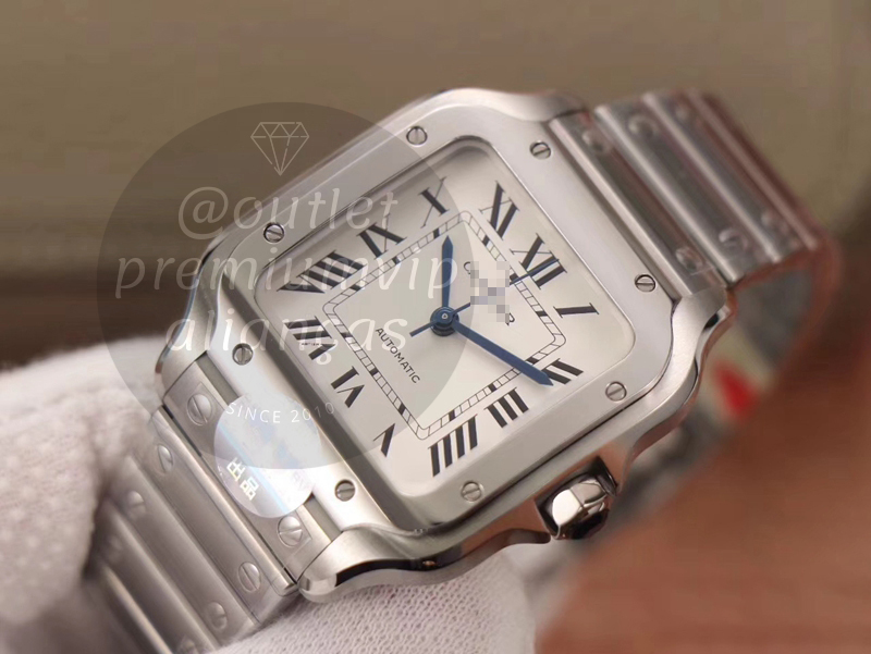 RELOGIO CARTIER SANTOS PRATA 
