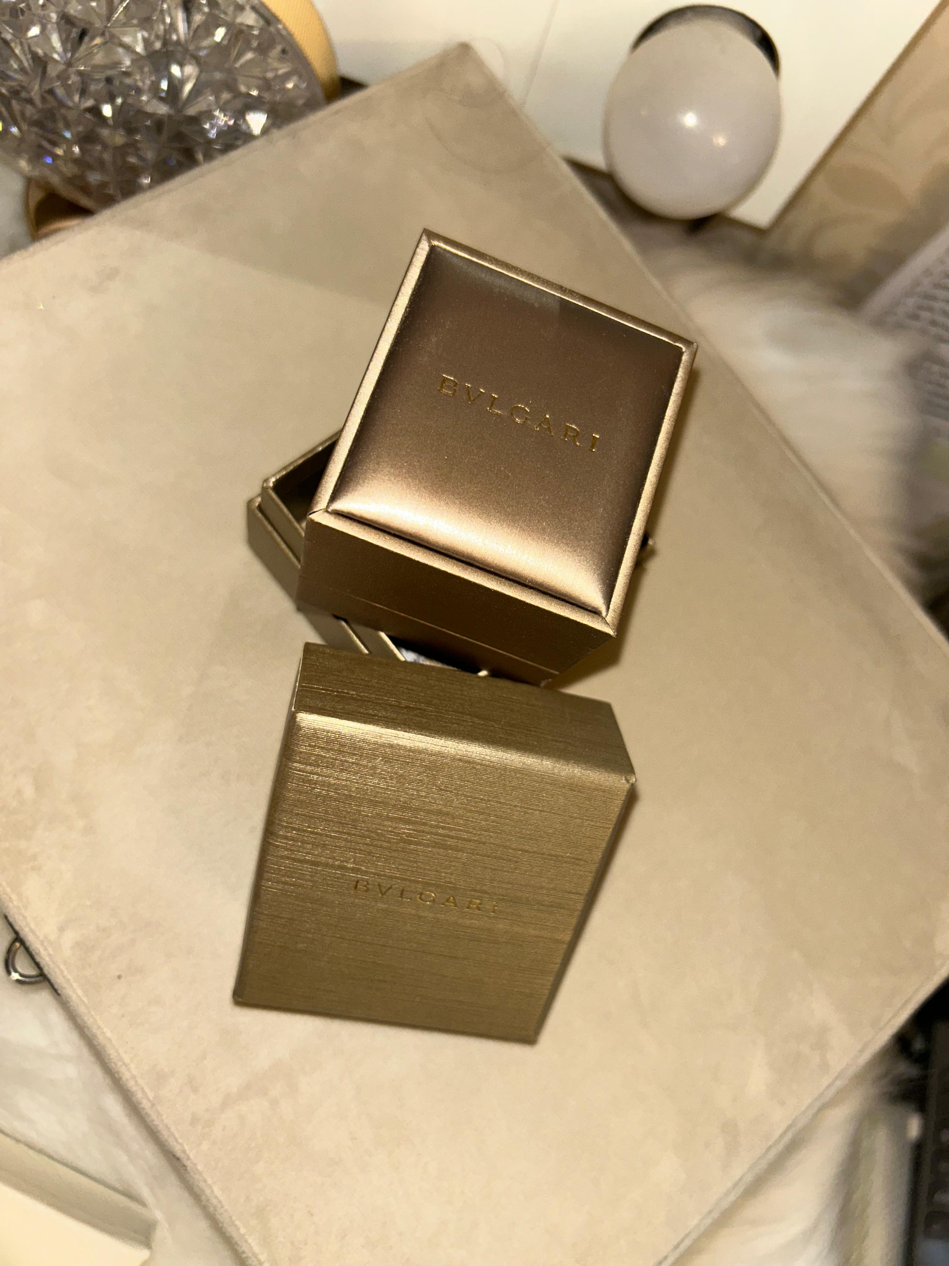 Caixa de anel Bvlgari original kit embalagem