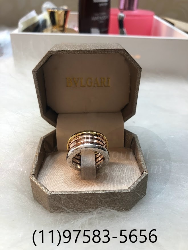 Anel Bvlgari Bzero1 3 cores 