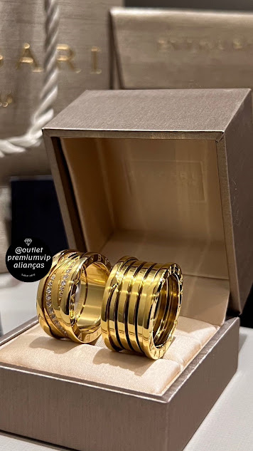 Anel Bvlgari bzero1 com molas flexiveis