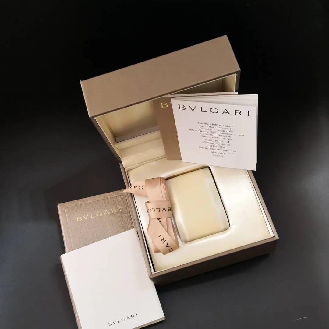 Caixa original de Relogio Bvlgari Bulgari kit embalagem