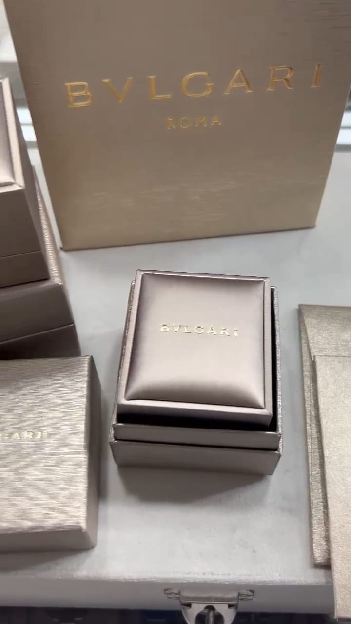Caixa de anel Bvlgari original kit embalagem