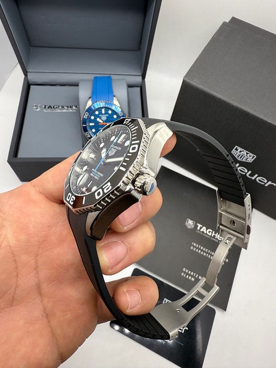 Relogio Tag Heuer aquarecer 300 , 43mm Pulseira de Borracha