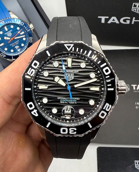 Relogio Tag Heuer aquarecer 300 , 43mm Pulseira de Borracha
