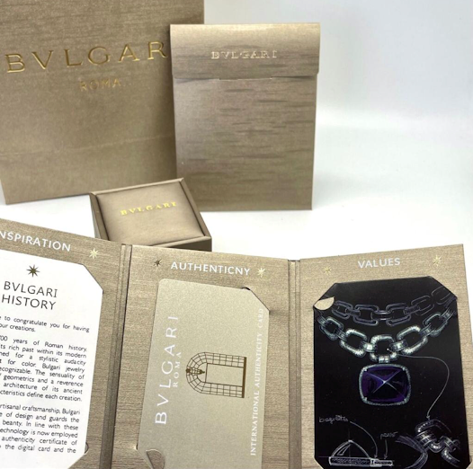 caixa e sacola bvlgari para anel kiti original bvlgari
