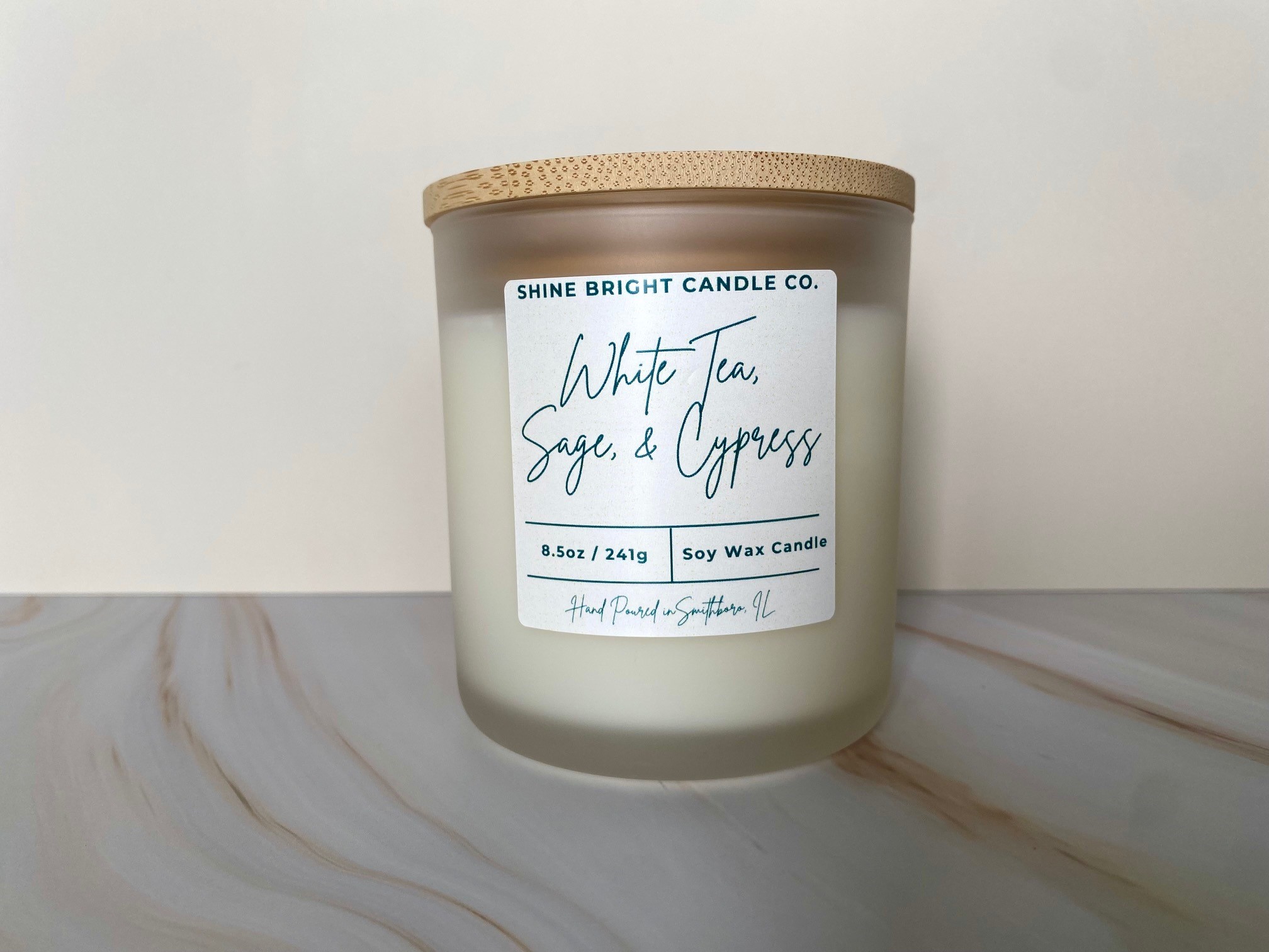 White Tea, Sage, & Cypress 8.5oz