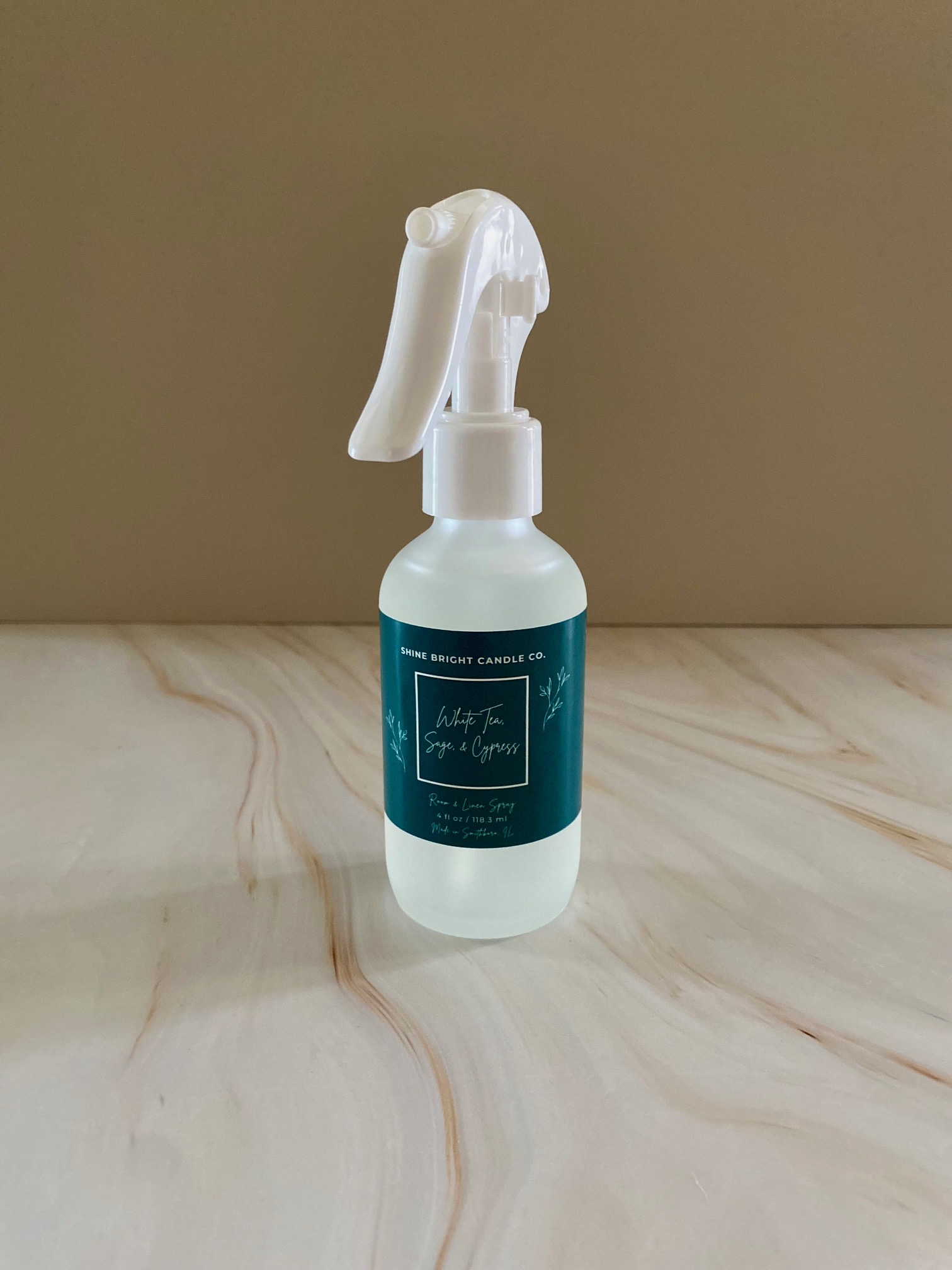 White Tea, Sage, & Cypress Room & Linen Spray