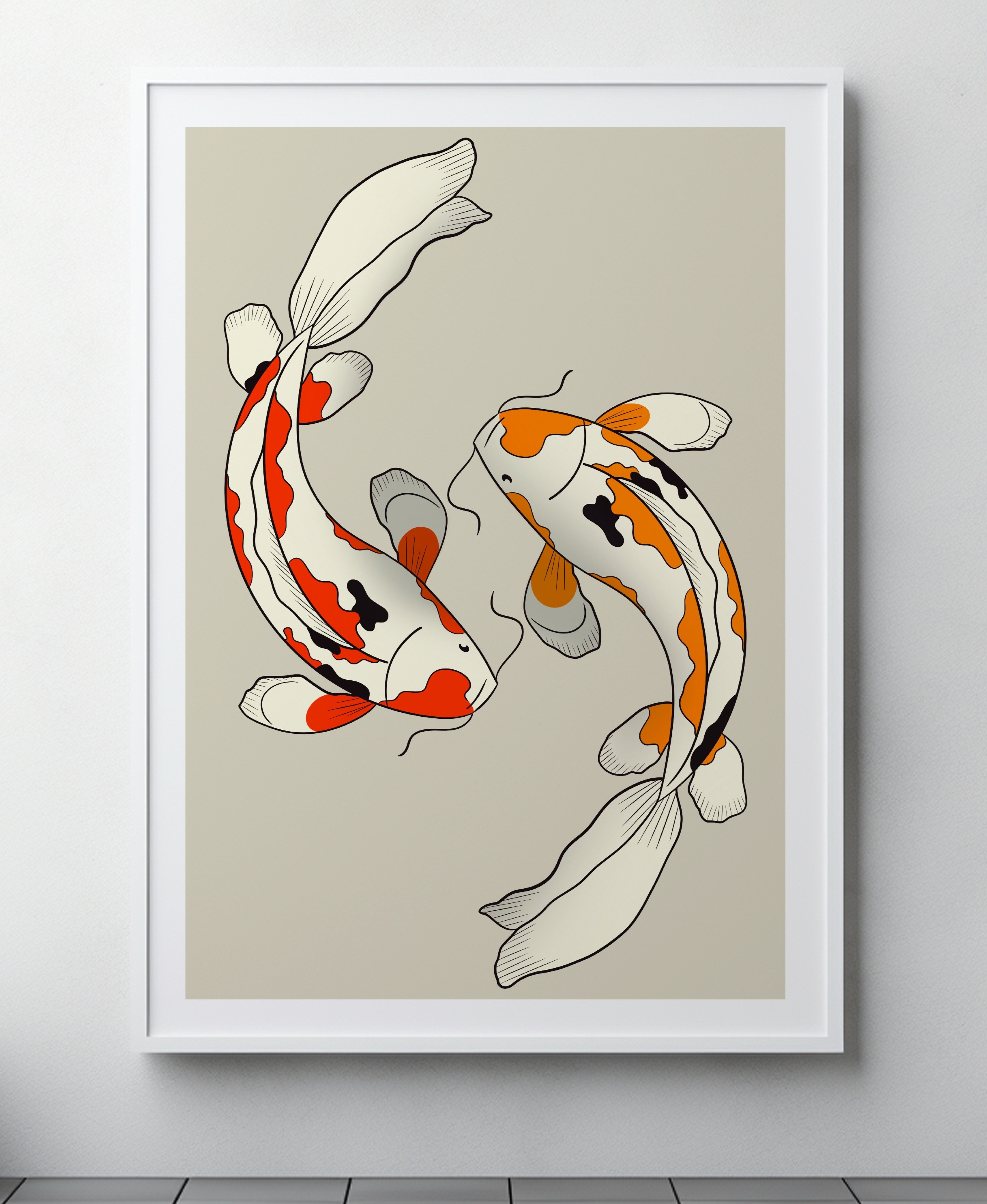 PLAKAT KOI FISH 