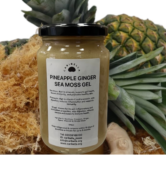 Caribella Pineapple Ginger Sea Moss Gel (370ml)