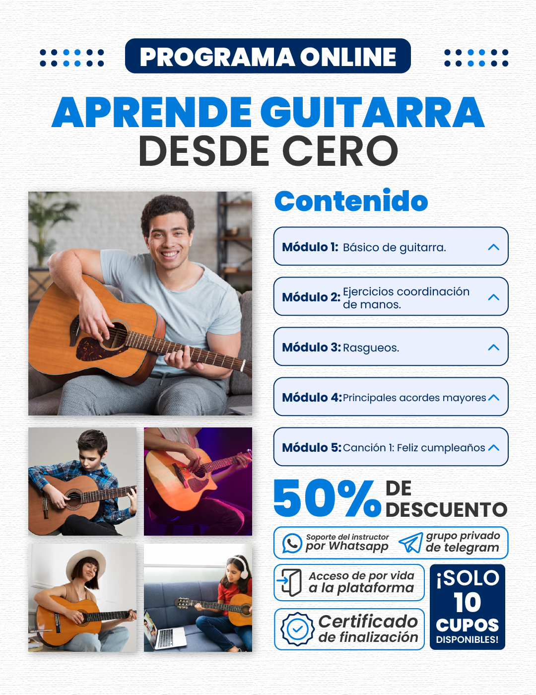 Aprende Guitarra Desde Cero con Clases Online Efectivas 