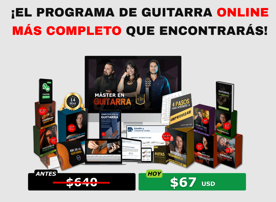 Aprende a tocar como todo un Máster en Guitarra