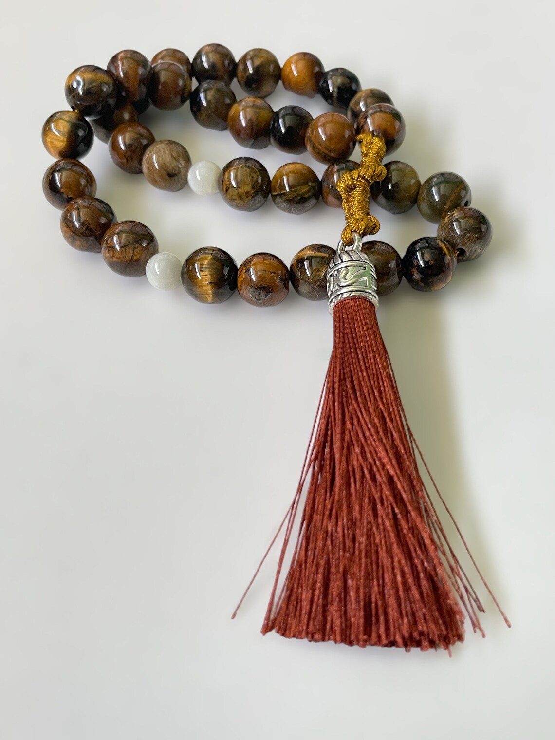 33 Tiger Eye and Mother of Pearl Tasbih Masbaha