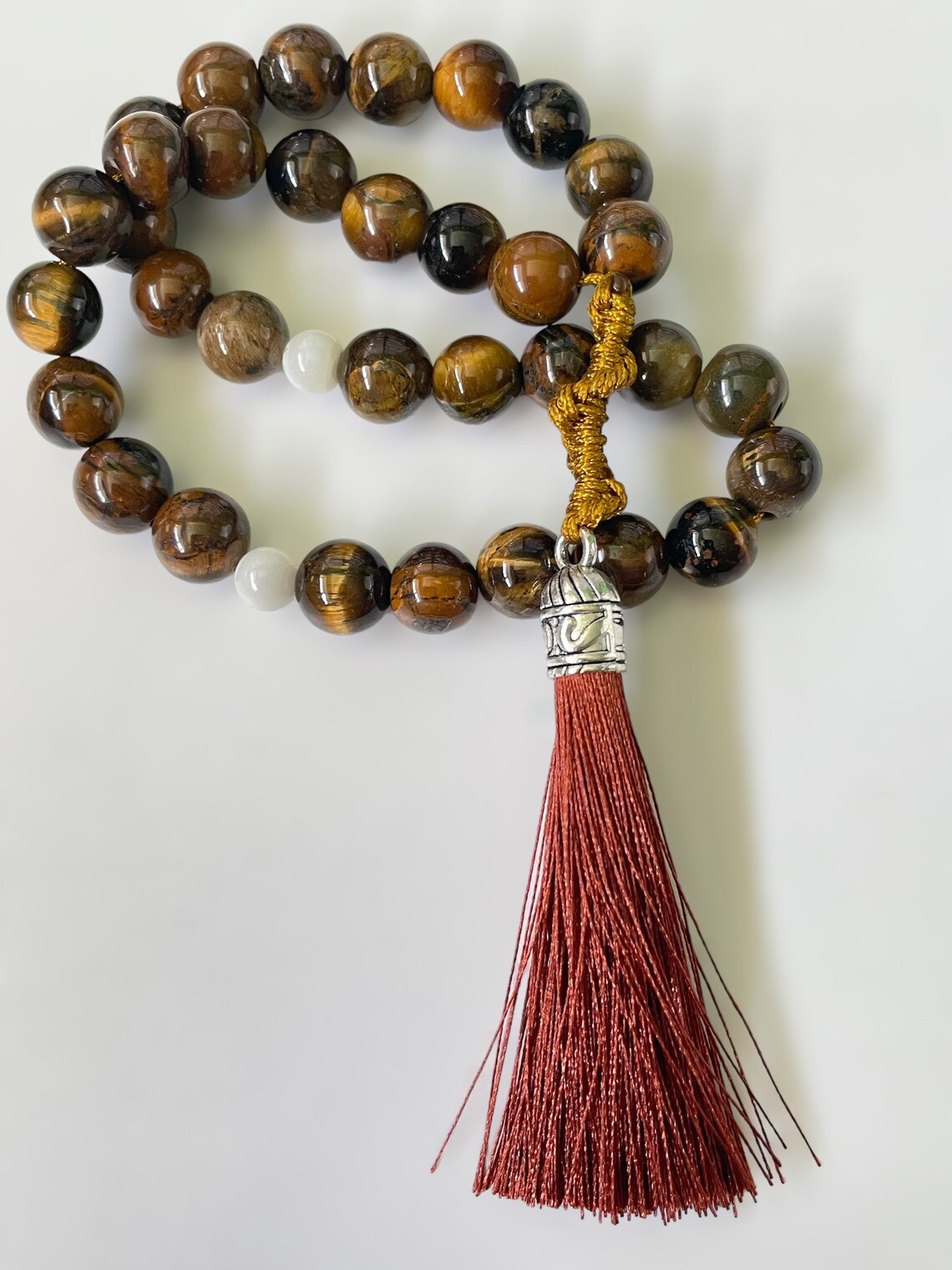 33 Tiger Eye and Mother of Pearl Tasbih Masbaha 