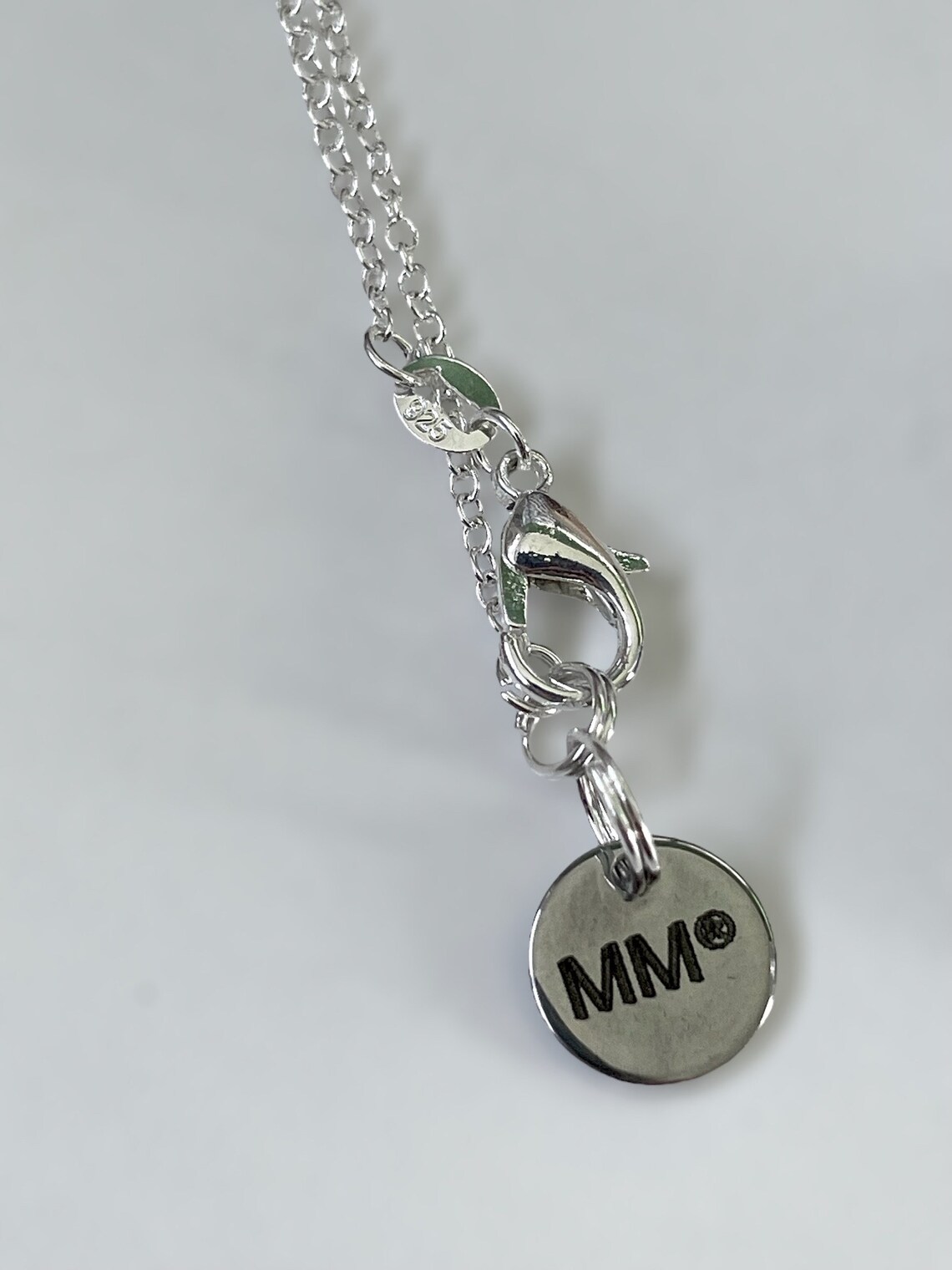 18” Sterling Silver Mahogany Obsidian Dagger Wand Pendant Necklace