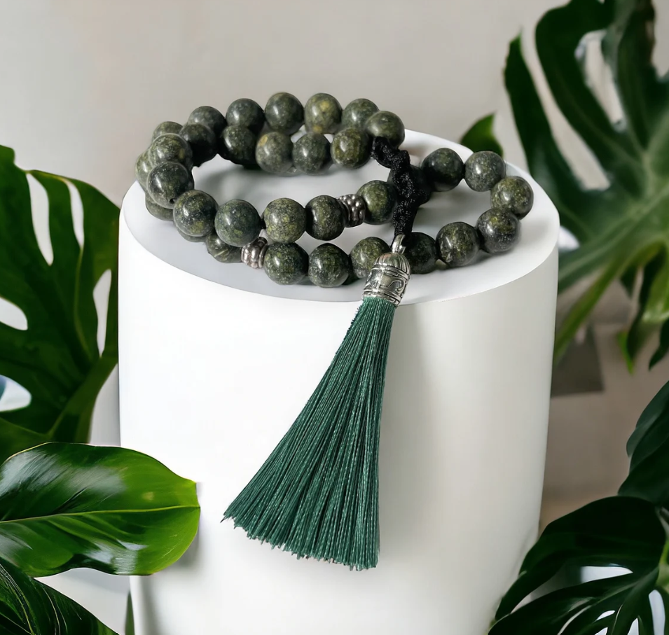 33 Green African Jasper Masbaha | Tasbih