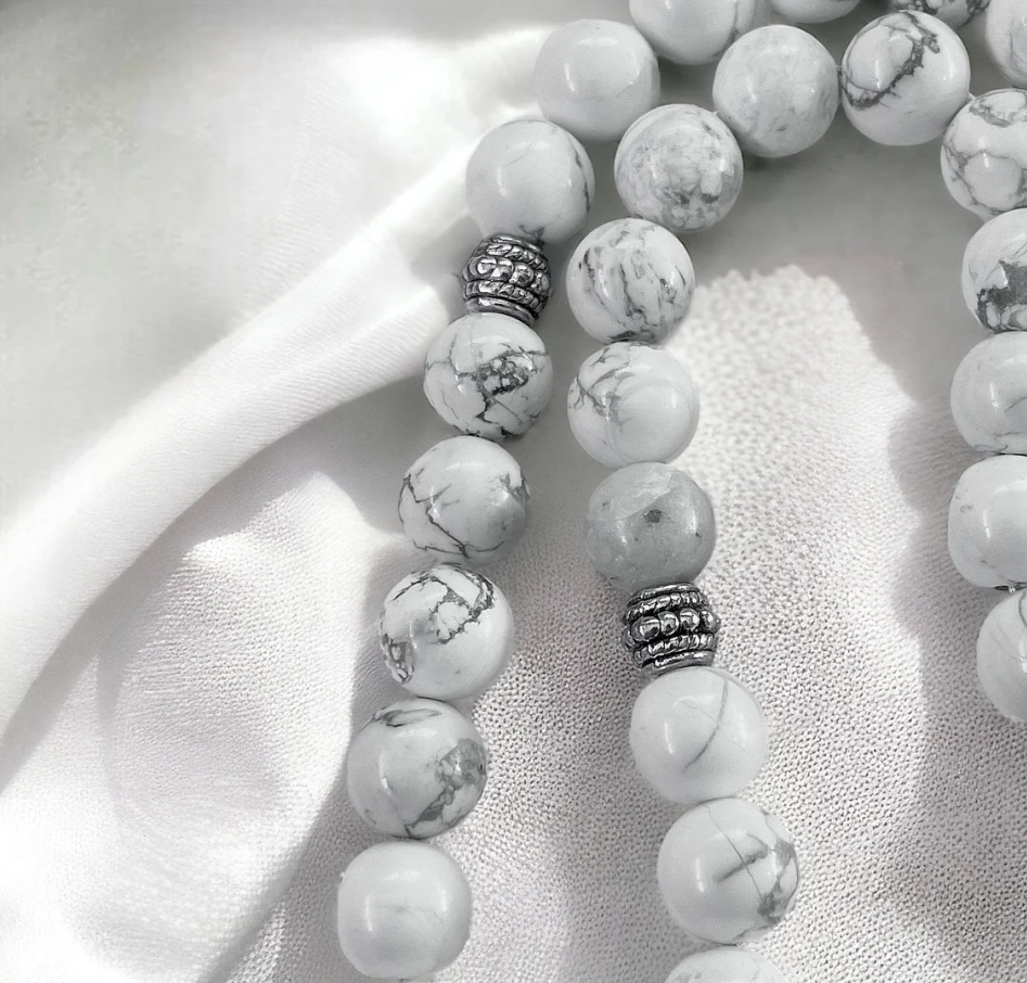 33 White Grey Howlite Masbaha | Tasbih