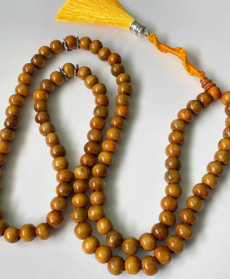 99 Yellow and Orange Wood Tasbih | Masbaha
