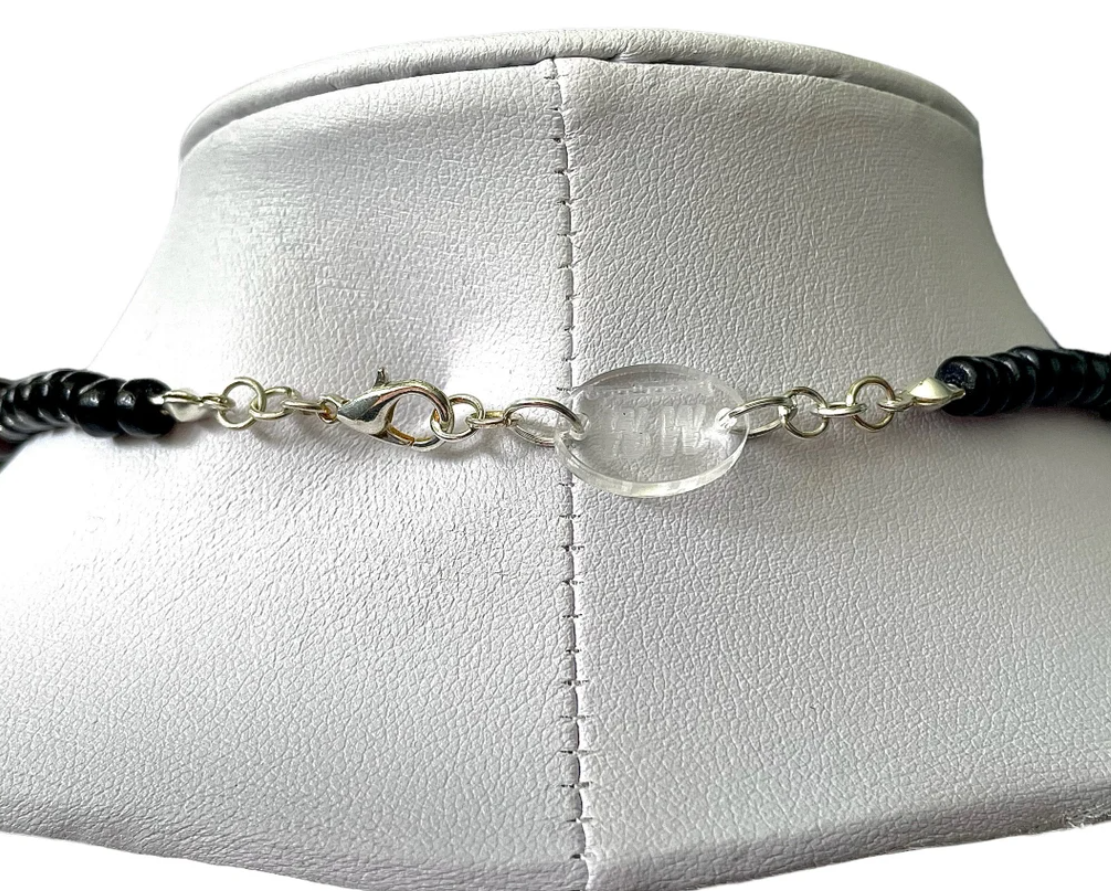 Black and Natural Wooden Necklace