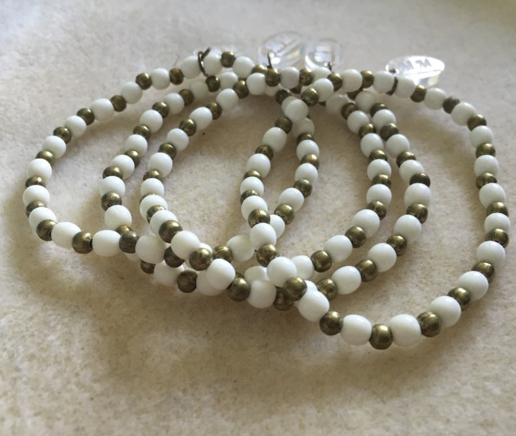 Bone and Brass Bracelet