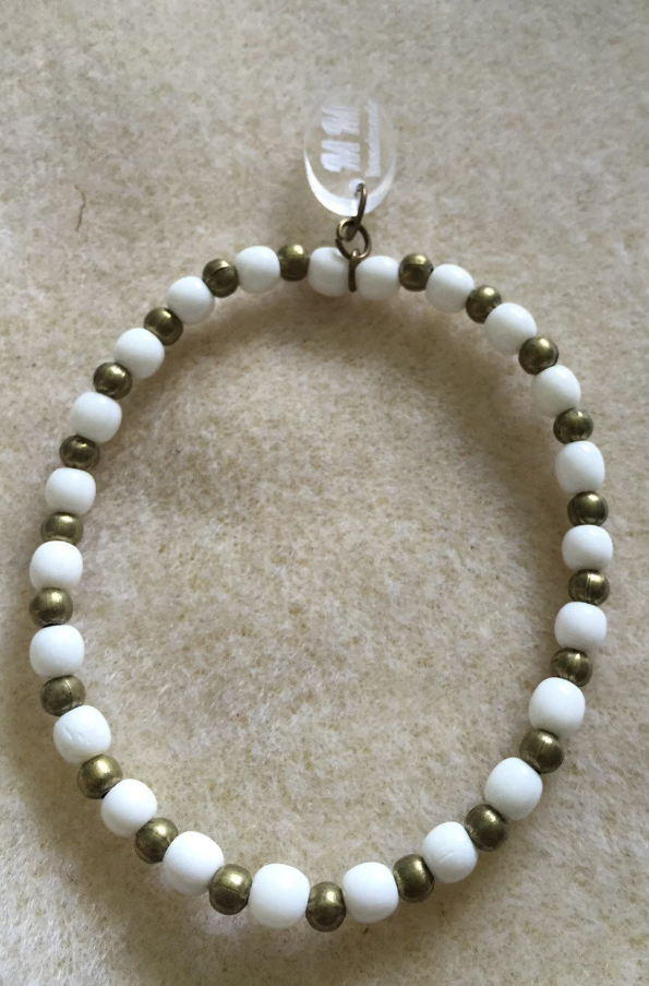 Bone and Brass Bracelet