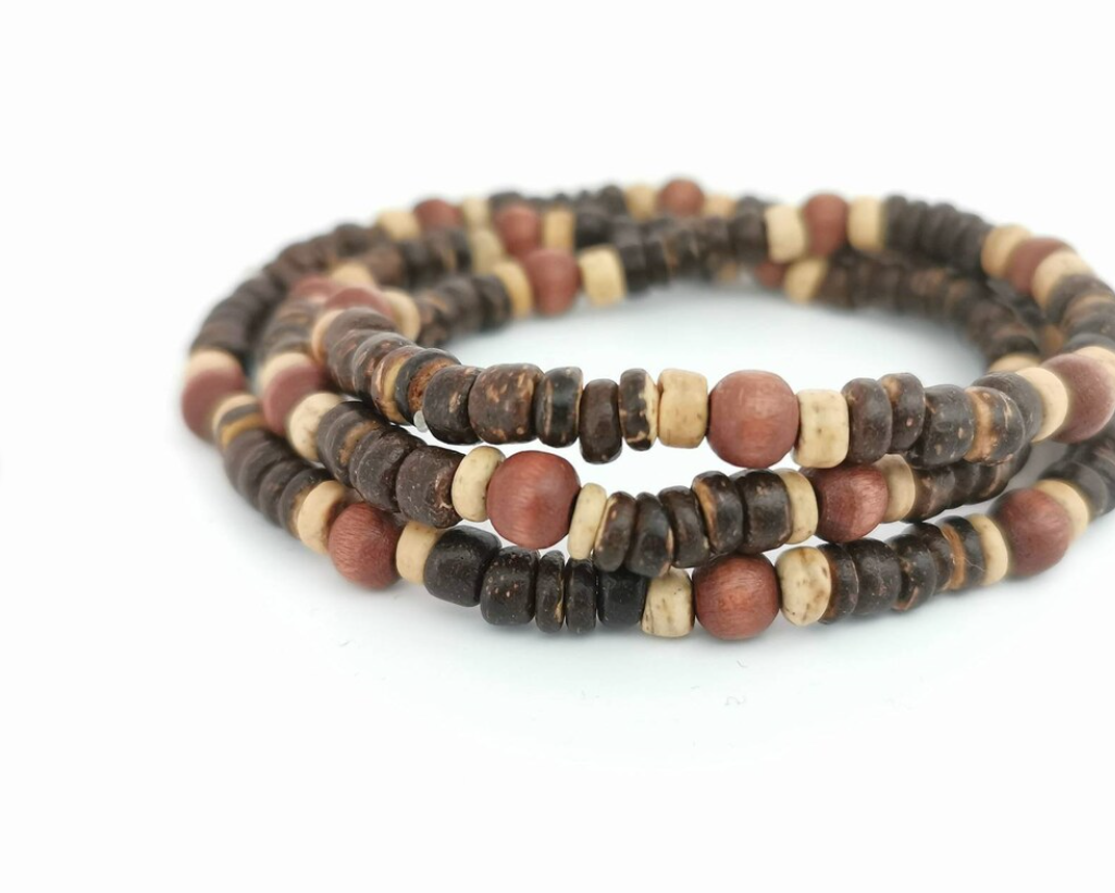 Brown Natural Coconut Wood Bracelet