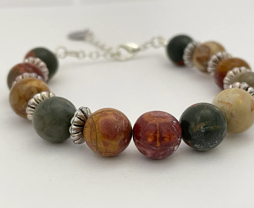 Chunky Mixed Picasso Beaded Bracelet