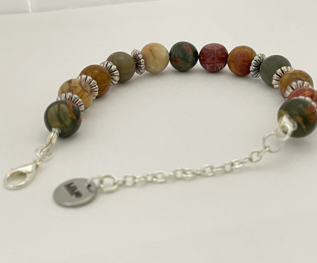 Chunky Mixed Picasso Beaded Bracelet