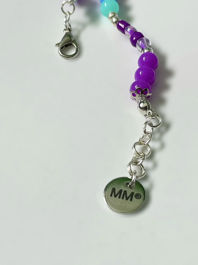 Purple, Green and Blue Feather Pendants Charms Necklace