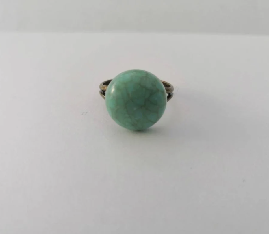 Faux Turquoise Cabochon Ring
