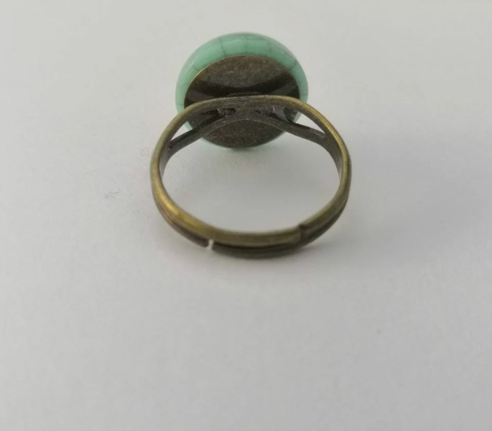 Faux Turquoise Cabochon Ring