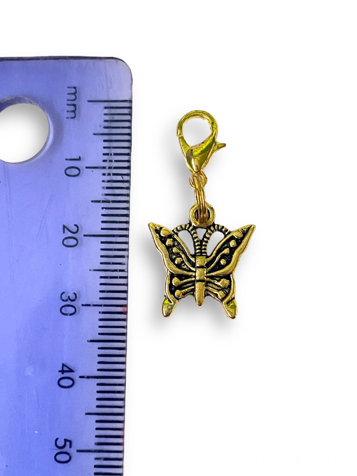 Gold Butterfly Charm Stitch Marker | Key Chain Addition | Key Ring Addition | Charm Bracelet Addition
