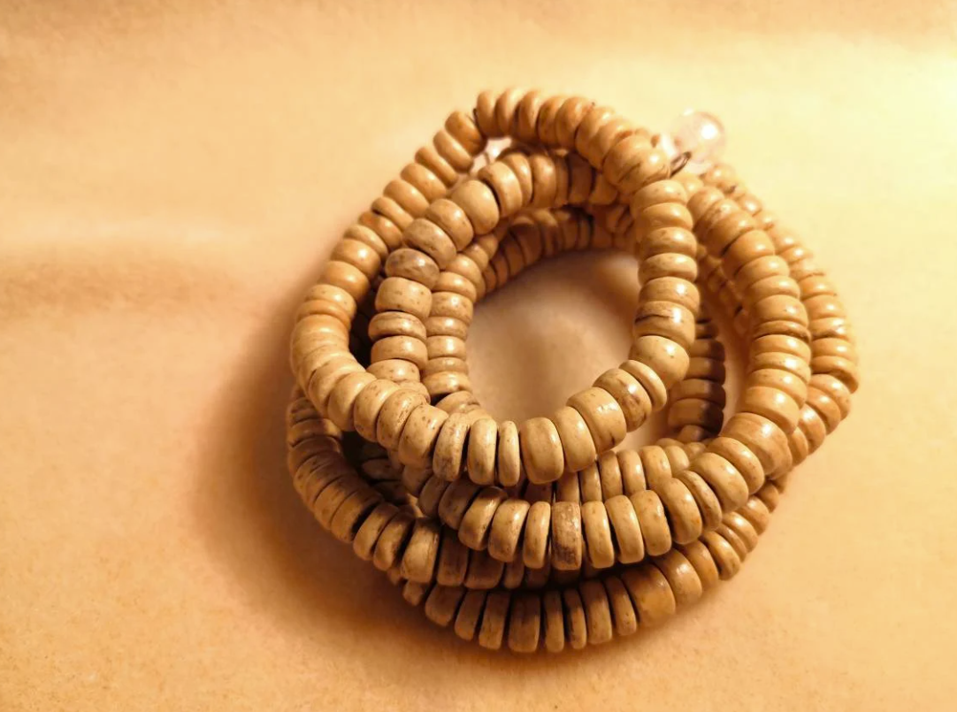 Natural Coconut Wooden Bead Bracelet