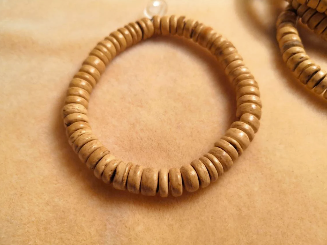 Natural Coconut Wooden Bead Bracelet