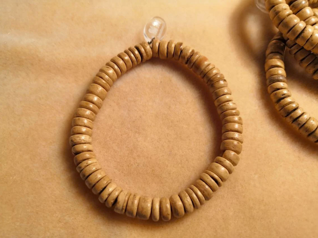 Natural Coconut Wooden Bead Bracelet