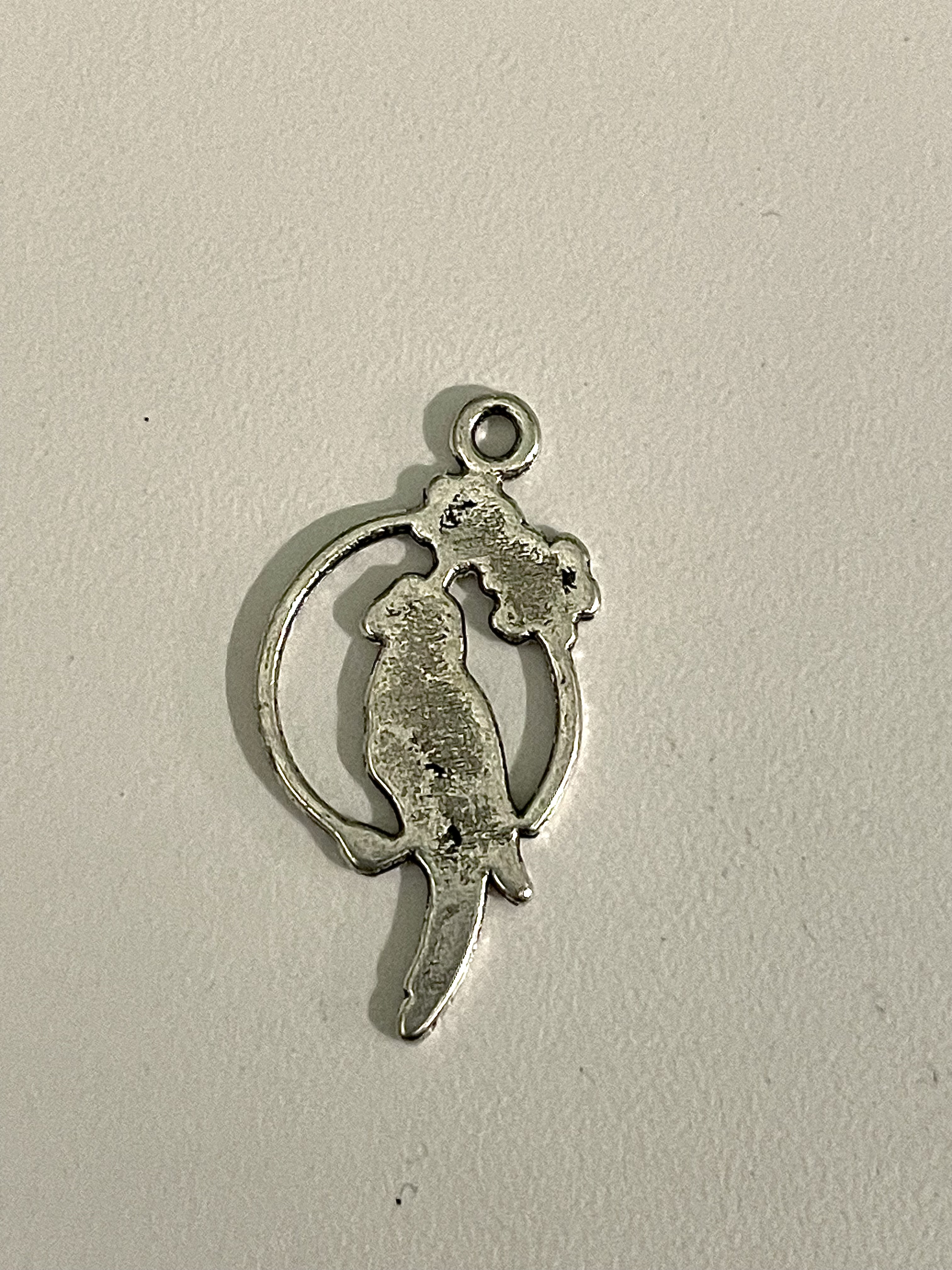 Antique Tibetan Silver Parrot Charms Pendants