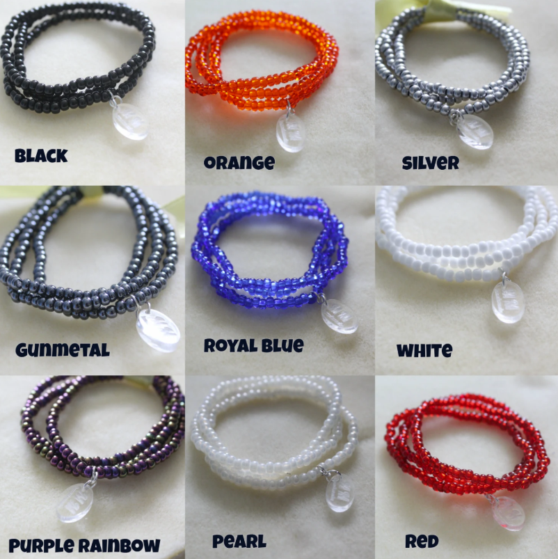 Glass Seed Bead Bracelets - Pack of 3