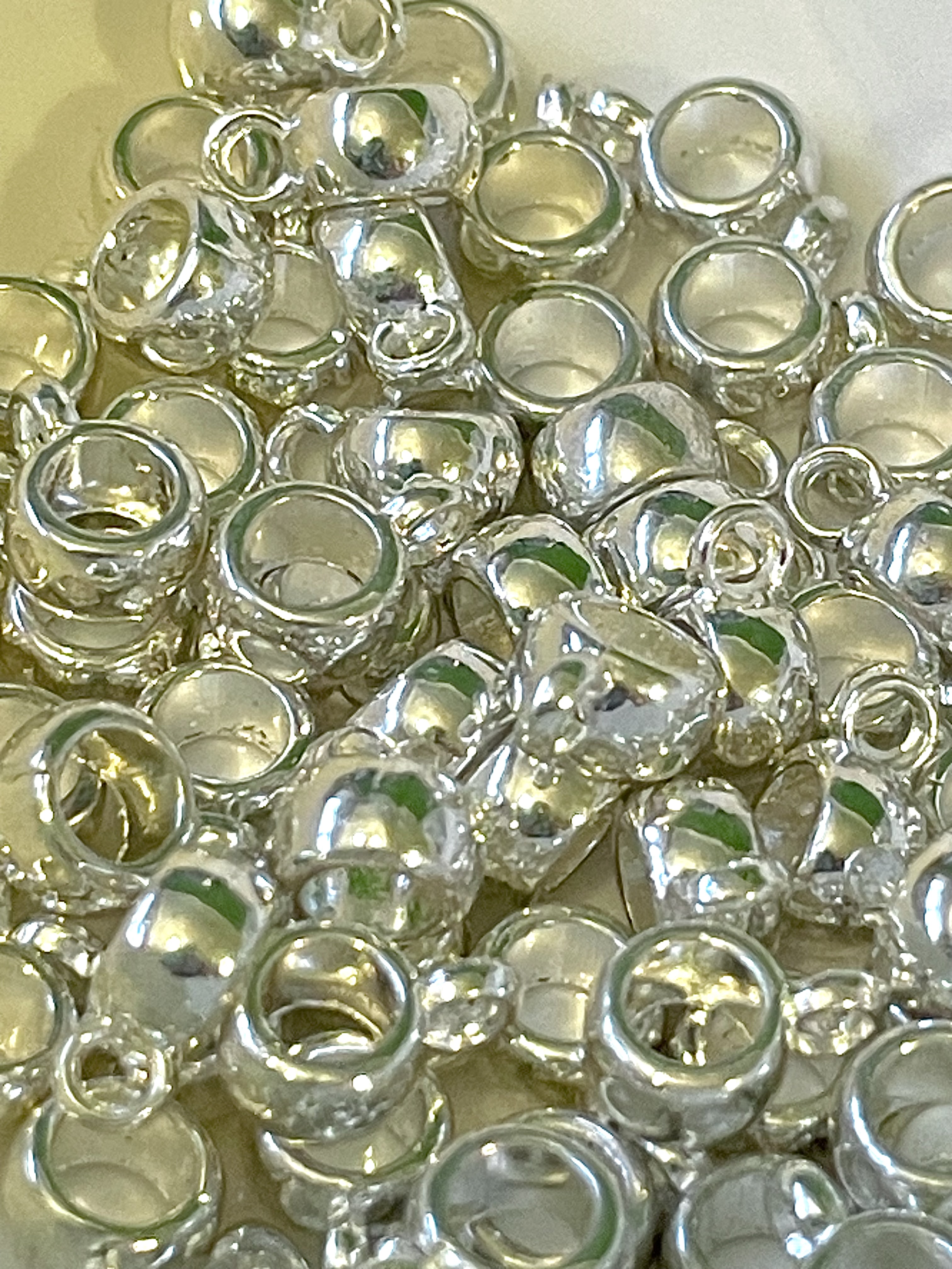 Silver Plated Bails Charm Hangers