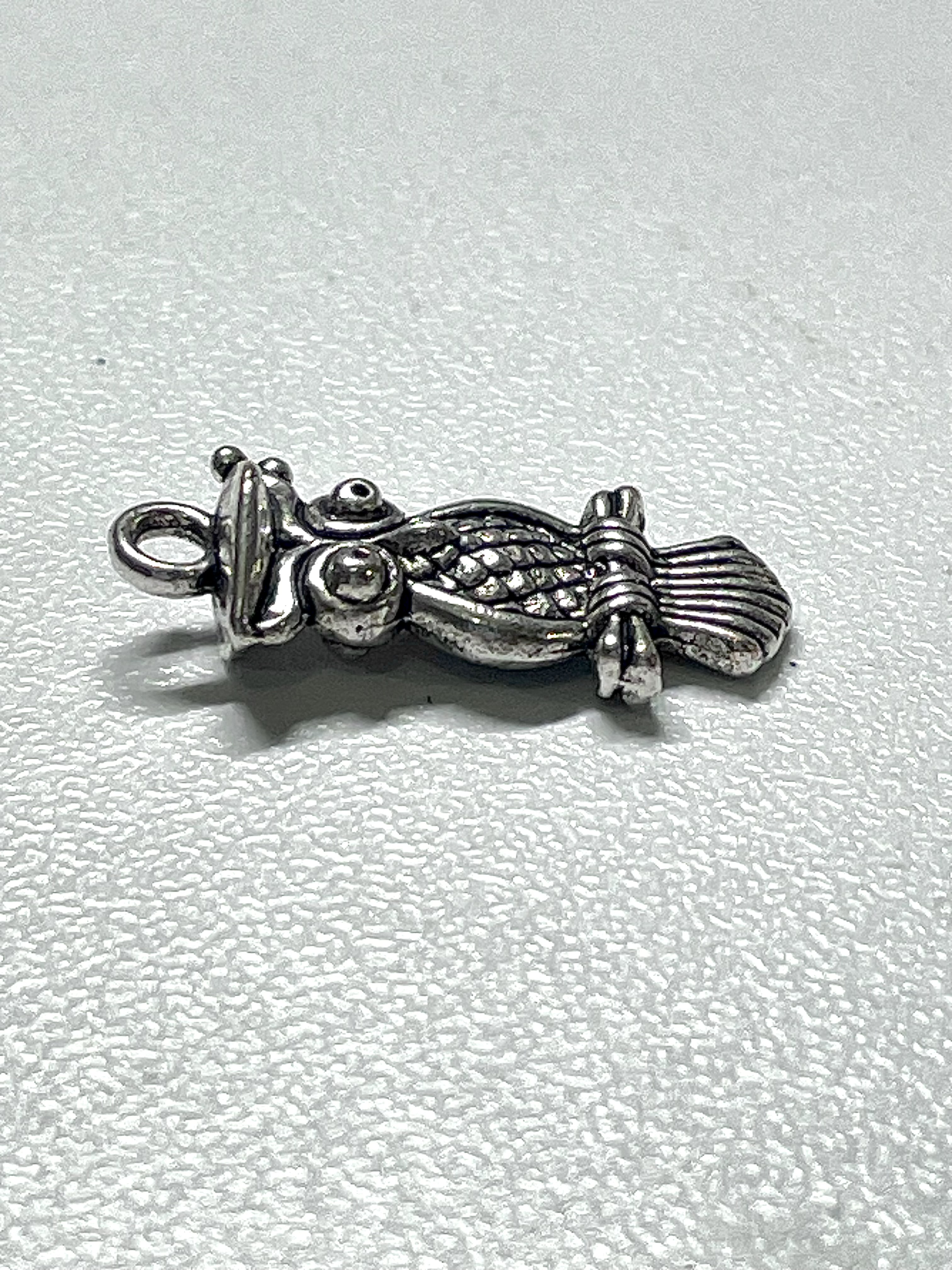 Silver Graduation Cap Owl Charms