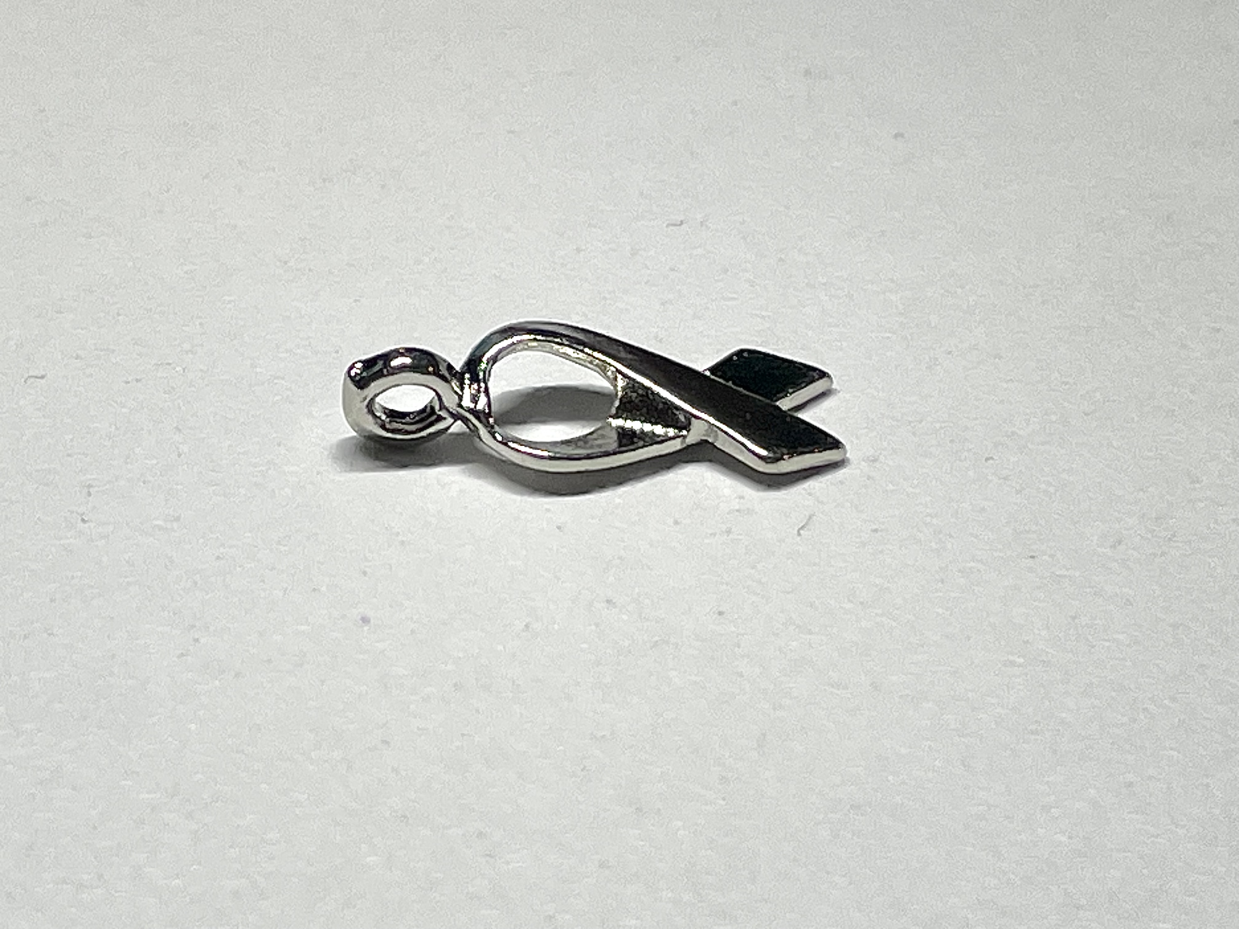 Silver Awareness Ribbon Charm