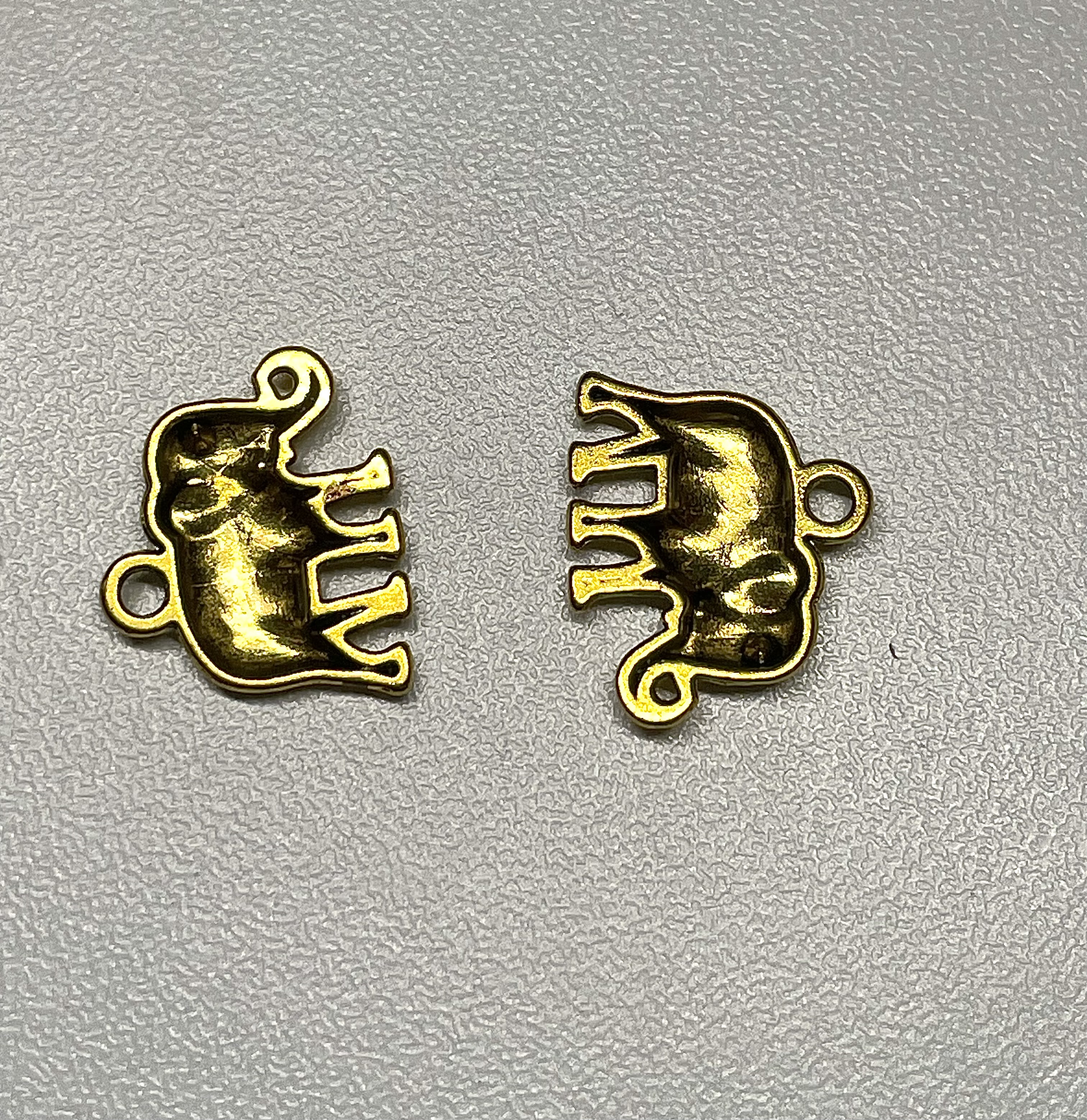 Gold Tibetan Elephant Charm