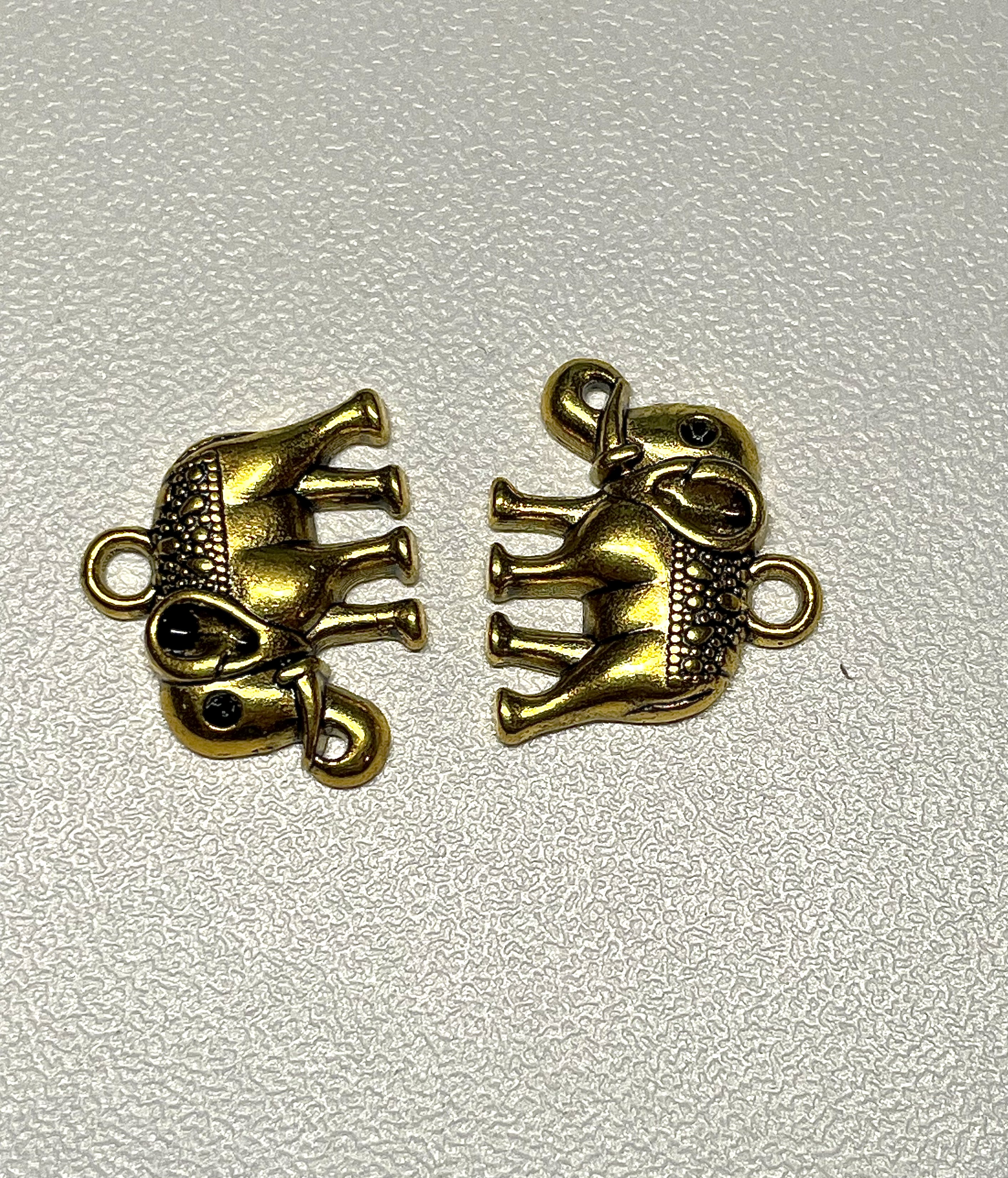 Gold Tibetan Elephant Charm