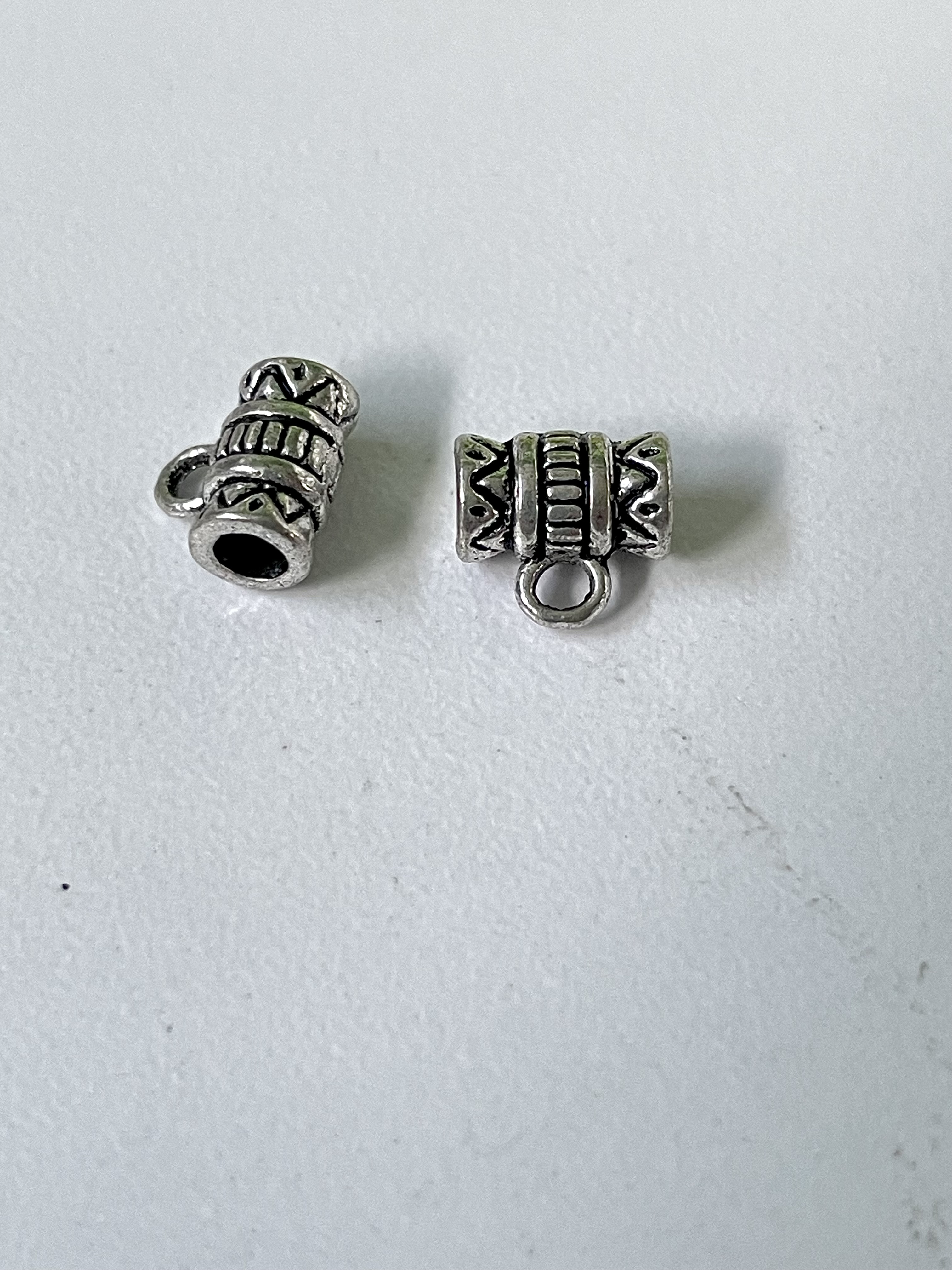 Antique Silver Tribal Bails Hangers