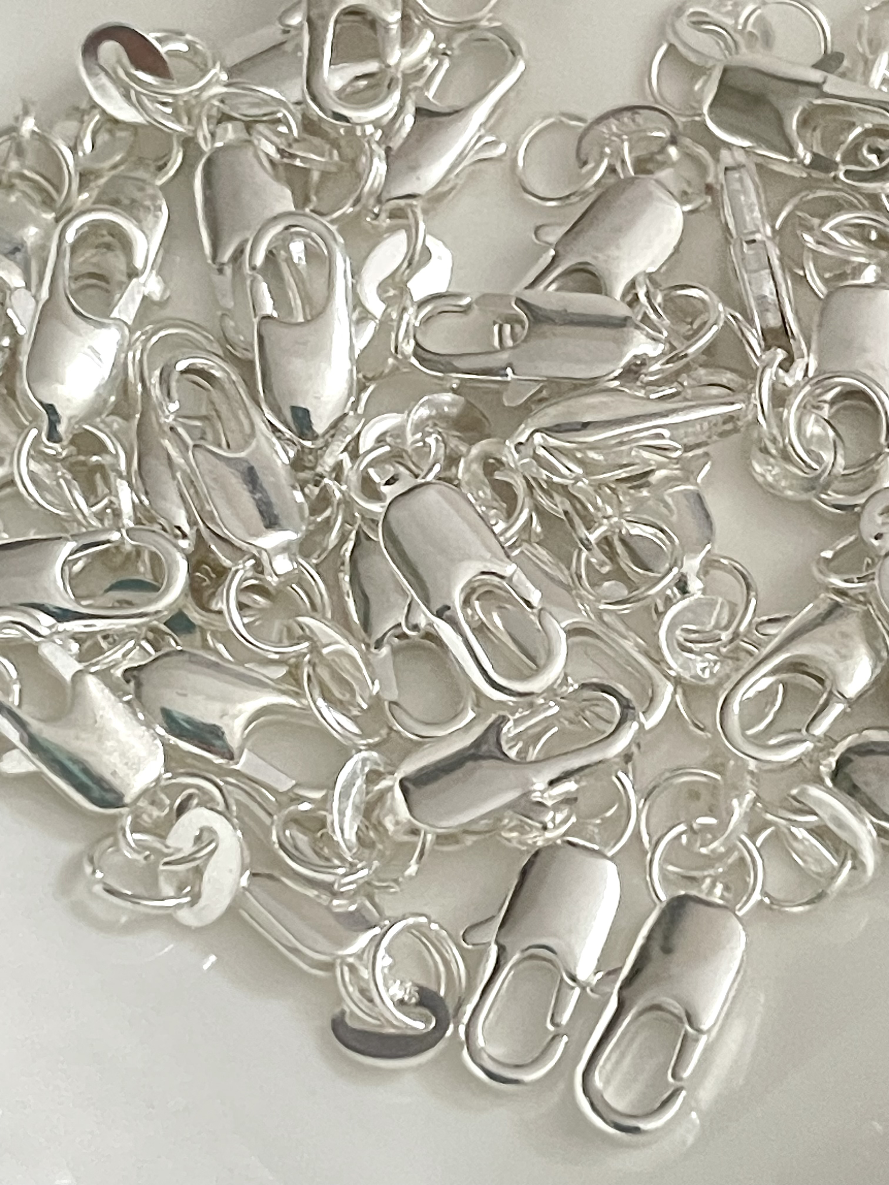 Sterling Silver Lobster Claw Clasp (Oblong)