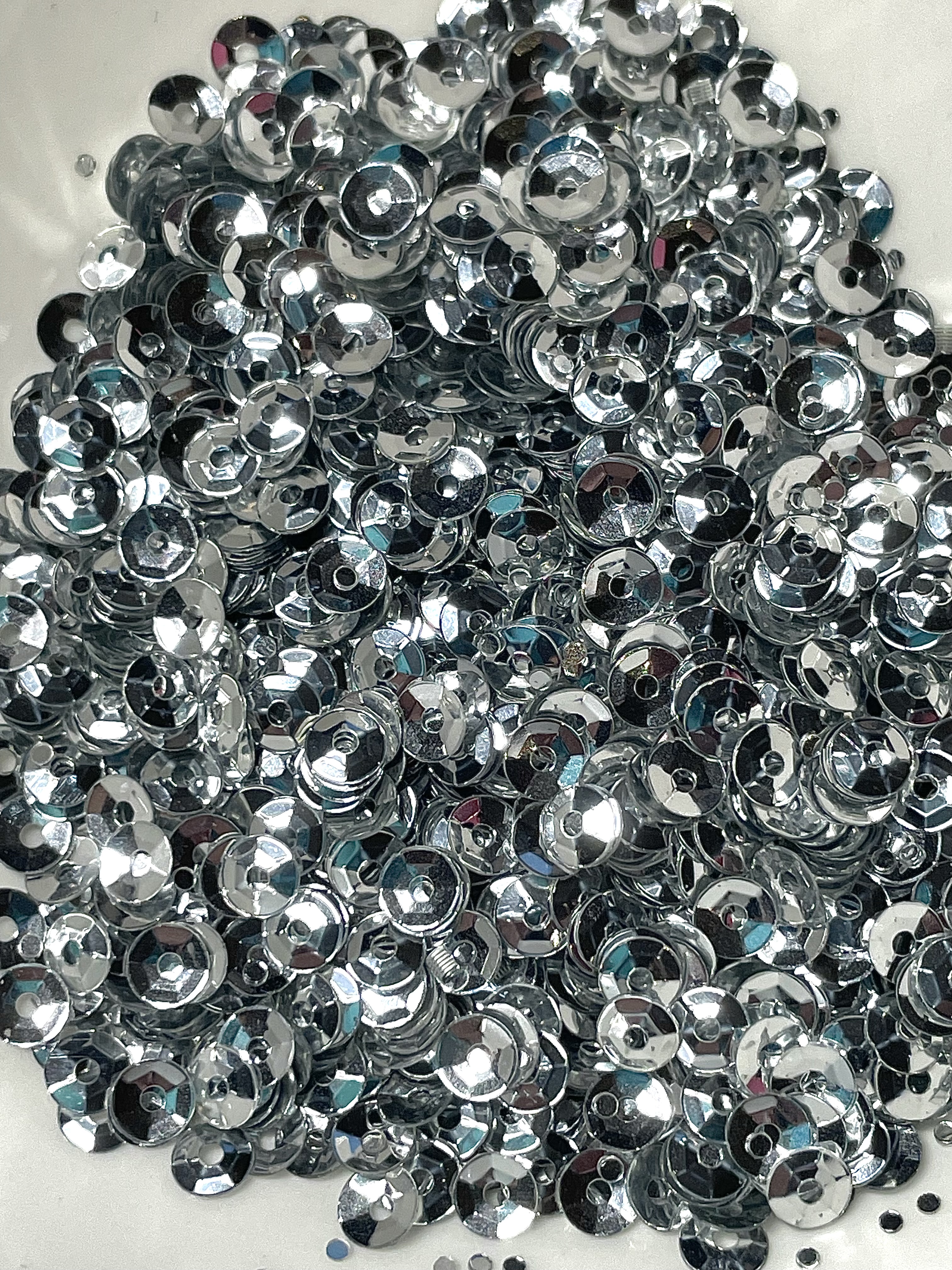 3mm Silver Cupped Sequins