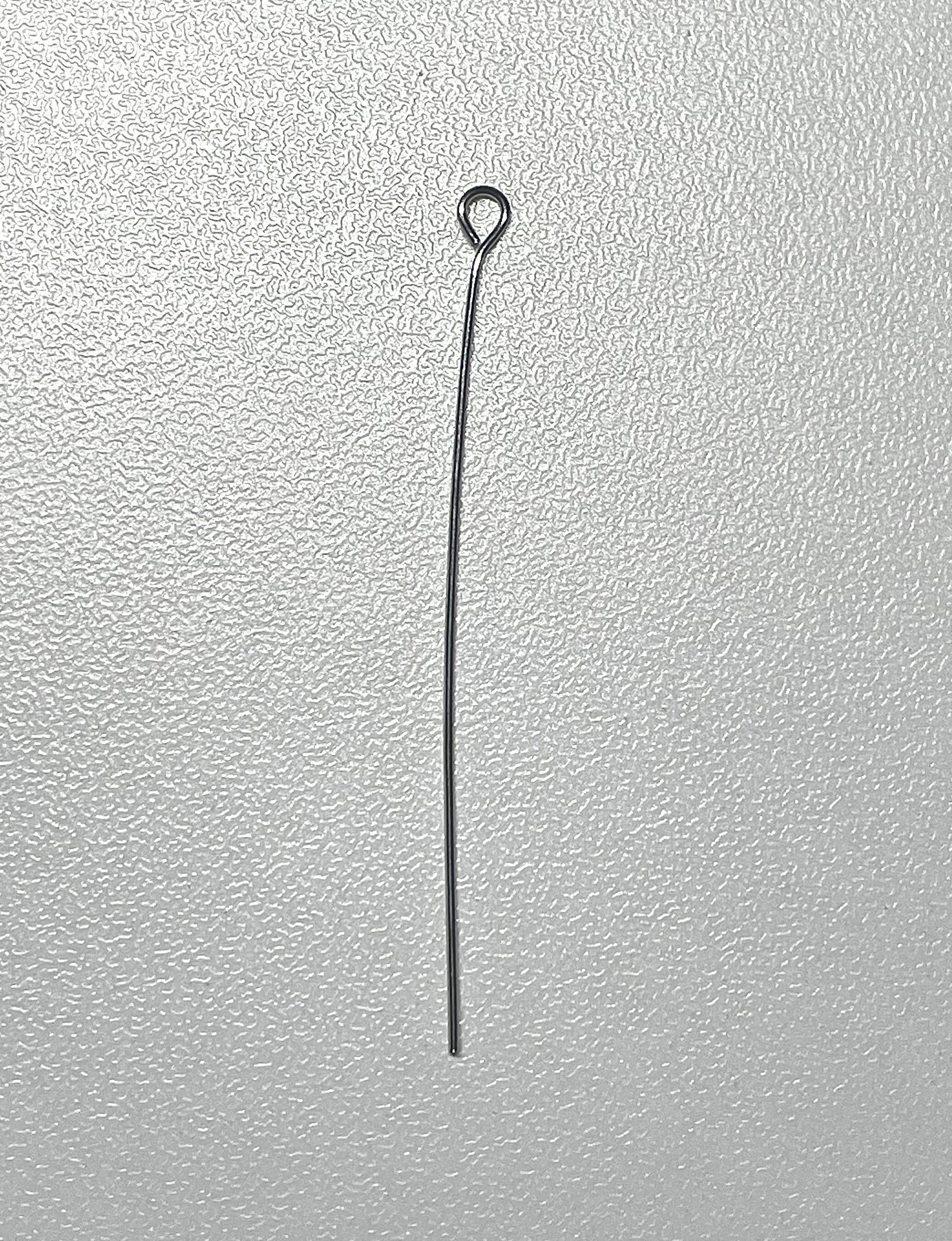 0.8x50mm Stainless Steel Silver Eye Pins