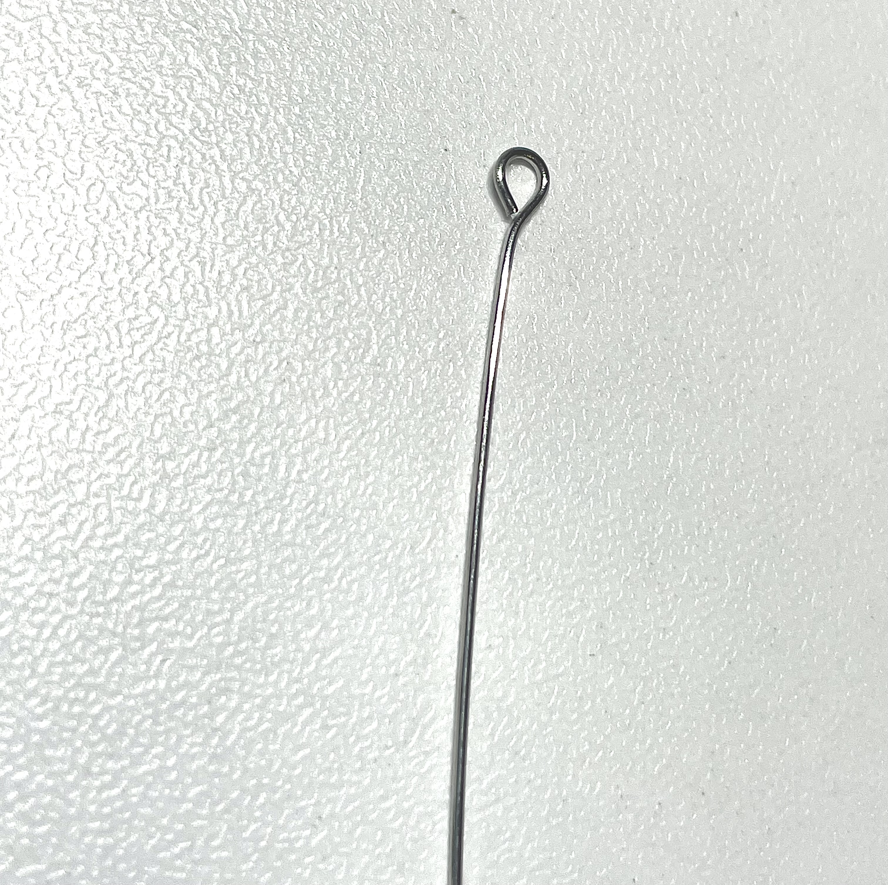 0.8x50mm Stainless Steel Silver Eye Pins