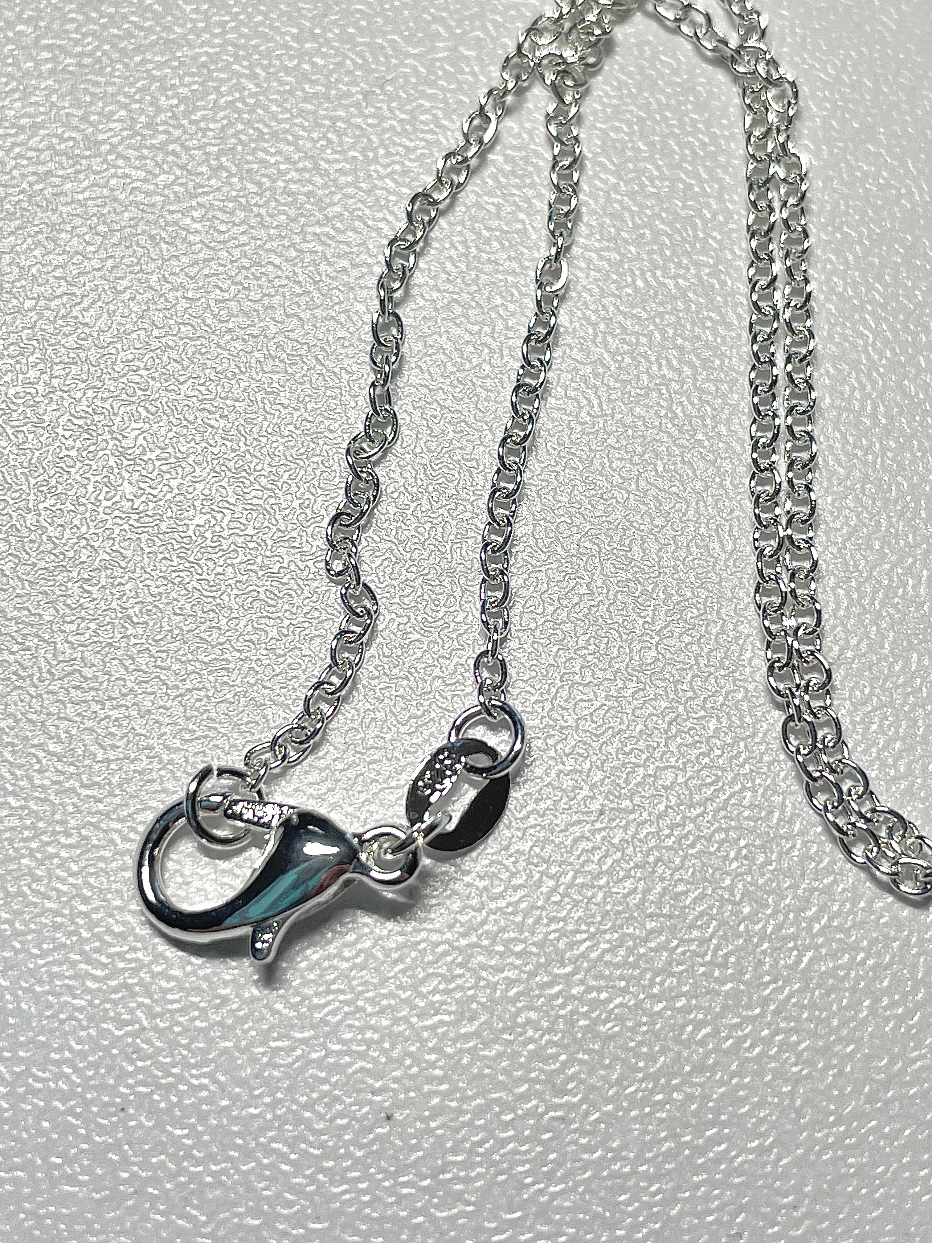 18" Sterling Silver Cable Chain with Lobster Claw Clasp